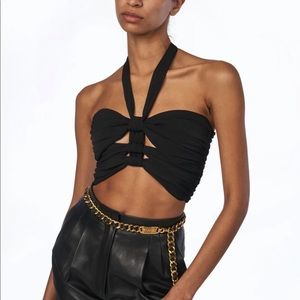 Ronny Kobo Black halter top in XS